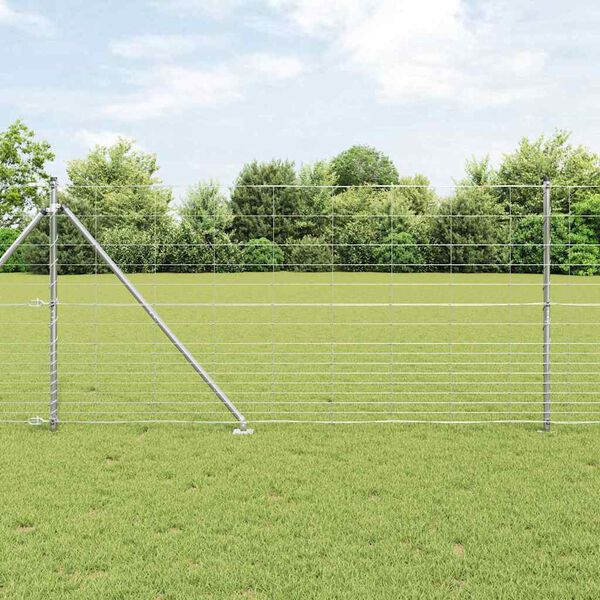 vidaXL Fence Post Galvanized 25 x 1.2 m Steel