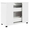 vidaXL Bathroom Cabinet with Drawer with Door White 76.5 x 35 x 64 cm