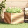 vidaXL Garden Raised Bed Light Brown 98 x 100 x 68 cm Galvanised Steel