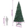 vidaXL Artificial Pre-lit Christmas Tree with Stand Green 500 cm PVC
