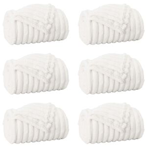 vidaXL Throw Blankets 6 pcs White 240 x 220 cm 8.76 kg Fleece