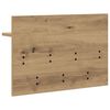 vidaXL Wall-Mounted Coat Rack with Shelf Artisan Oak 60 x 40 x 12 cm