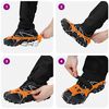 vidaXL Ice Cleats for Shoes Orange M Stainless Steel