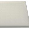 vidaXL Wall Headboard 12 pcs Cream 30 x 15 cm Velvet
