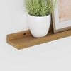 vidaXL Wall Shelf with Shelf 2 pcs Beige 40 x 9 x 3 cm Engineered Wood