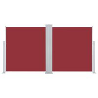 vidaXL Retractable Side Awning 170x600 cm Red