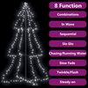 vidaXL Christmas Cone Tree 240 LEDs Indoor and Outdoor 118x180 cm
