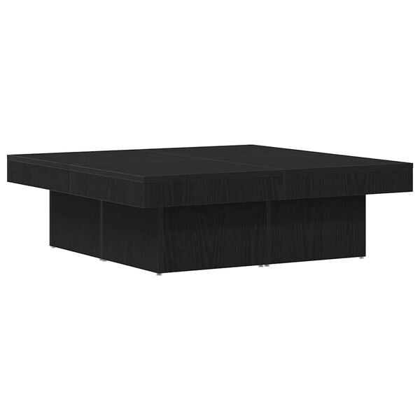 vidaXL Coffee Table Black Oak 90 x 90 x 28 cm Engineered Wood