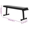 vidaXL Foldable Weight Bench Folding Black 109 x 29 x 42 cm Steel