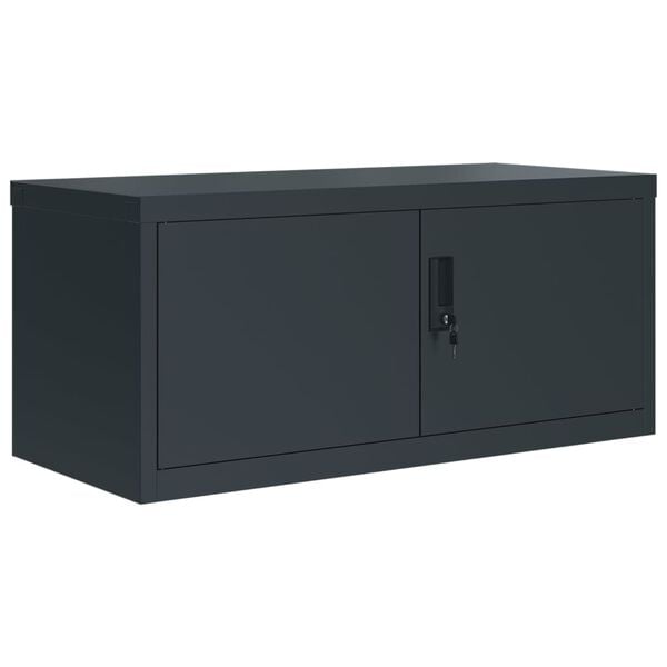 vidaXL File Cabinet Anthracite 90x40x220 cm Steel