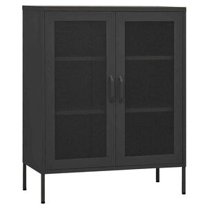 vidaXL Storage Cabinet Anthracite 80x35x101,5 cm Steel