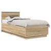 vidaXL Bed Frame with Headboard Sonoma Oak 70 x 190 cm Engineered Wood