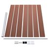 vidaXL Fence Panel Set WPC 526x146 cm Brown