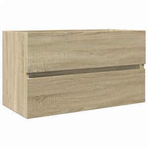 vidaXL Sink Cabinet Sonoma Oak 80x38.5x45 cm Engineered Wood