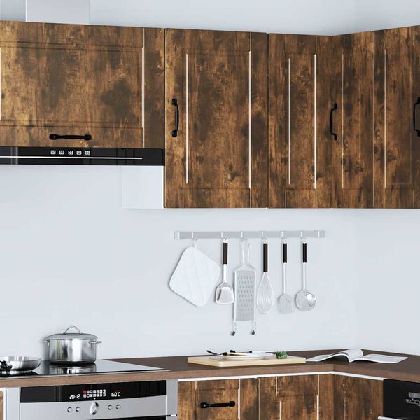 vidaXL Kitchen Wall Cabinet&nbsp;Porto Smoked Oak Engineered Wood