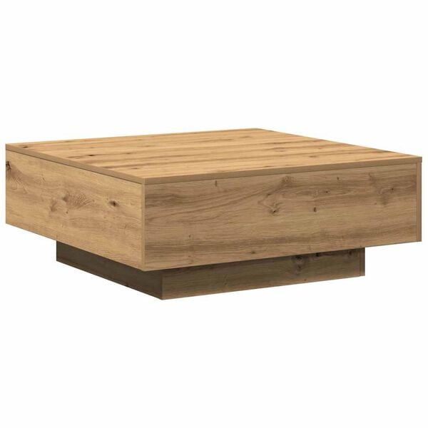 vidaXL Coffee Table Artisan Oak 80 x 80 x 31 cm