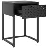 vidaXL Nightstand Anthracite 38x35x54 cm Steel