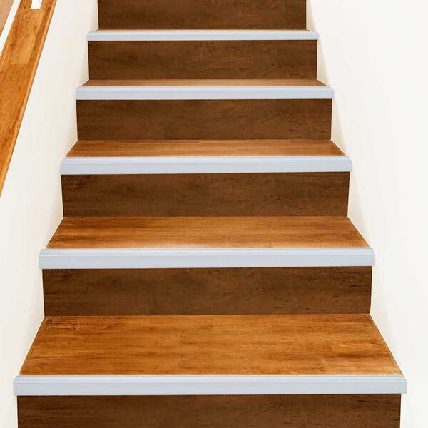 vidaXL Stair Nosings 10 pcs Silver 67 cm Aluminium