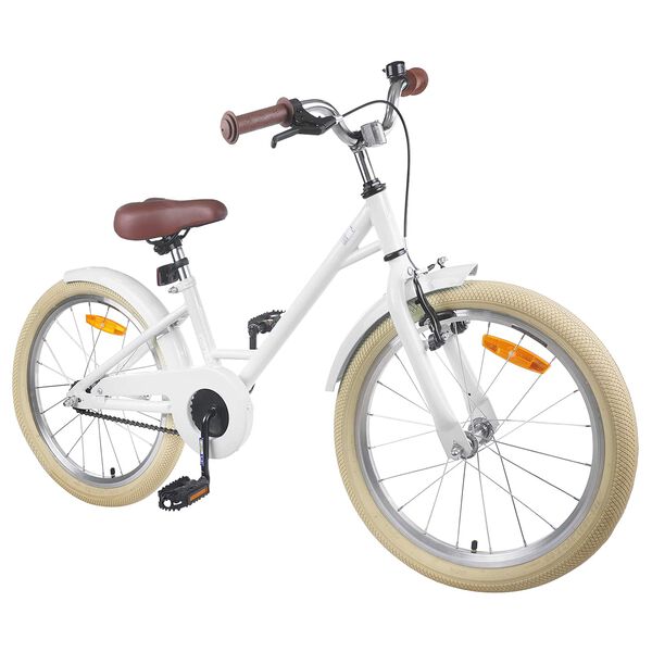 vidaXL Kids Bike 20'' for 6-11 Years Old White