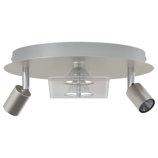 vidaXL Ceiling Spotlight Silver 29 x 29 x 11 cm Steel and glass