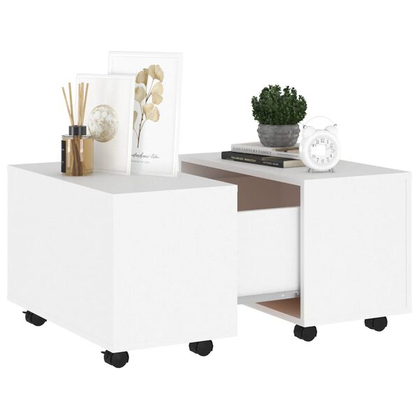 vidaXL Coffee Table White 60x60x38 cm Engineered Wood