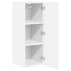 vidaXL Hanging Cabinet 2 pcs White 30 x 31 x 80 cm Engineered Wood
