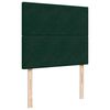 vidaXL Box Spring Bed with Mattress Dark Green 120x200 cm Velvet