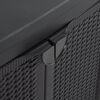 vidaXL Garden Storage Cabinet Black 65x45x88 cm PP Rattan