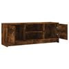 vidaXL TV Cabinet Smoked Oak 102x30x37.5 cm Engineered Wood