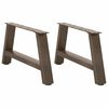 vidaXL Coffee Table Legs A-Shaped 2 pcs 70x(30-31) cm Steel