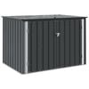 vidaXL Garden Storage Box Black 151.5 x 107 x 100 cm Steel