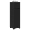 vidaXL Bathroom Cabinet Black 30.5 x 30 x 101 cm Engineered Wood