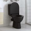 vidaXL Soft-close Toilet Seat with Quick-release Design Black