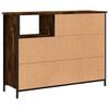 vidaXL Sideboard Smoked Oak 100x33x75 cm Engineered Wood
