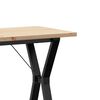 vidaXL Dining Table Y-Frame 80x50x75.5 cm Solid Wood Pine and Steel