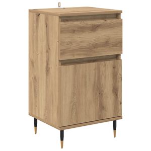 vidaXL Sideboard Artisan Oak 40 x 35 x 70 cm Engineered Wood and Iron