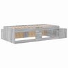 vidaXL Storage Bed Frame with Drawer Grey sonoma 234 x 103 x 53.5 cm