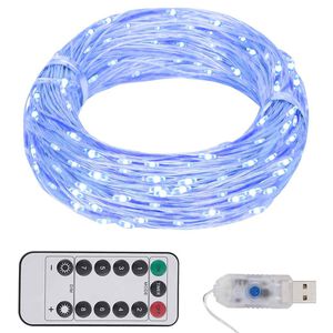 vidaXL LED String with 300 LEDs Blue 30 m