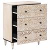 vidaXL Storage Sideboard White 60 x 33.5 x 75 cm Solid Mango Wood