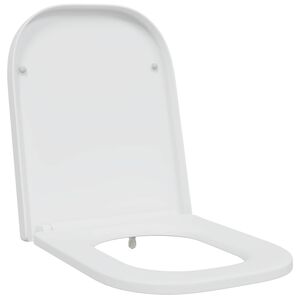 vidaXL Toilet Seat White 47.5 x 35 x 3.6 cm Duroplast