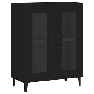 vidaXL Sideboard Black 69,5x34x90 cm Engineered Wood