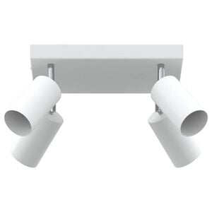 vidaXL Ceiling Spotlight with Spotlights White 26 x 26 x 16 cm Metal