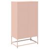 vidaXL Highboard Pink 68x39x123 cm Steel