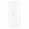 vidaXL Highboard High Gloss White 34.5x34x180 cm Engineered Wood