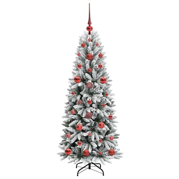vidaXL Artificial Christmas Tree with 150 LEDs White 53 x 53 x 120 cm