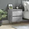 vidaXL Bedside Cabinet Concrete Grey 40x35x50 cm Engineered Wood