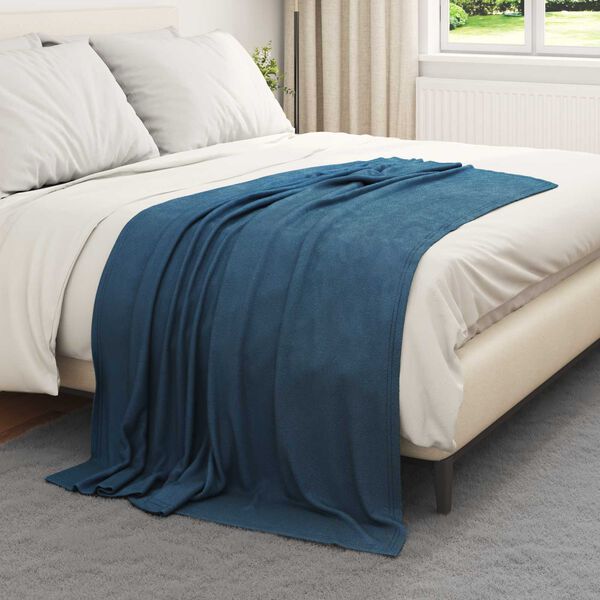 vidaXL Throw Blankets 6 pcs Navy Blue 170 x 130 cm Fleece
