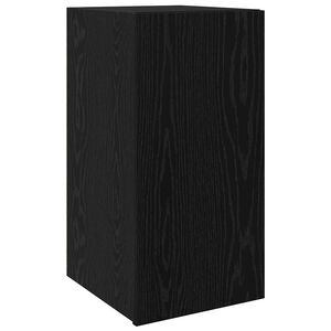 vidaXL Wall TV Cabinet Black Oak 30.5 x 30 x 60 cm Engineered Wood