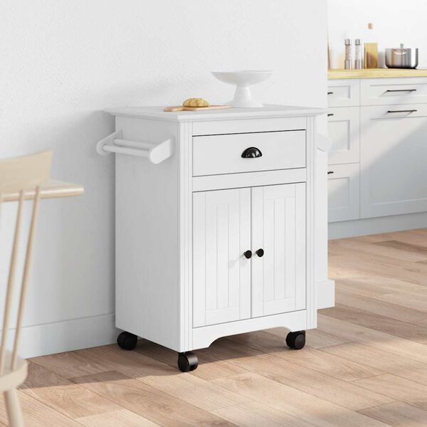 vidaXL Kitchen Trolley BODO White 72x45x80 cm