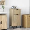 vidaXL Bathroom Cabinet with Drawer Sonoma Oak 39.5 x 36 x 88 cm